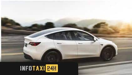 taxista Taxi 24 H Tesla Y