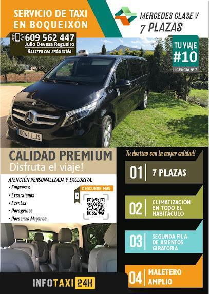 taxista Taxi Julio Boqueixón Mercedes Clase V 7 Plazas
