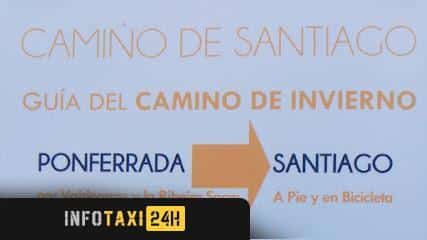 taxista Transporte De Mochilas Camino Invierno