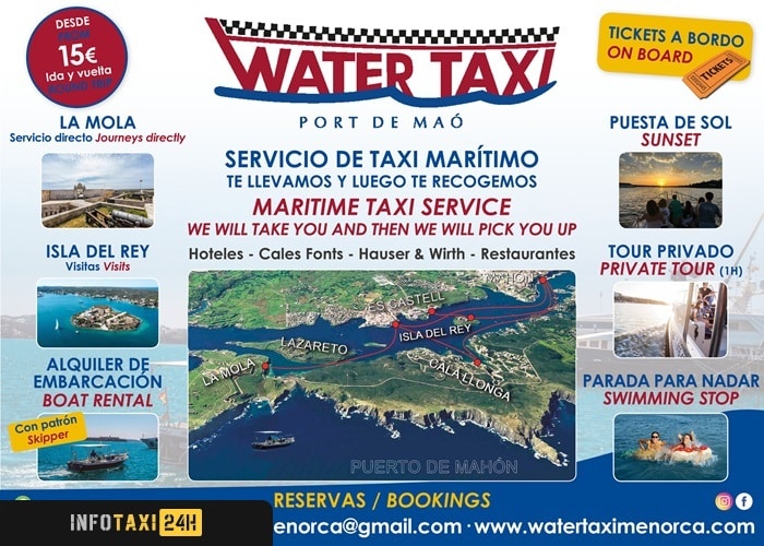 taxista Water Taxi Menorca